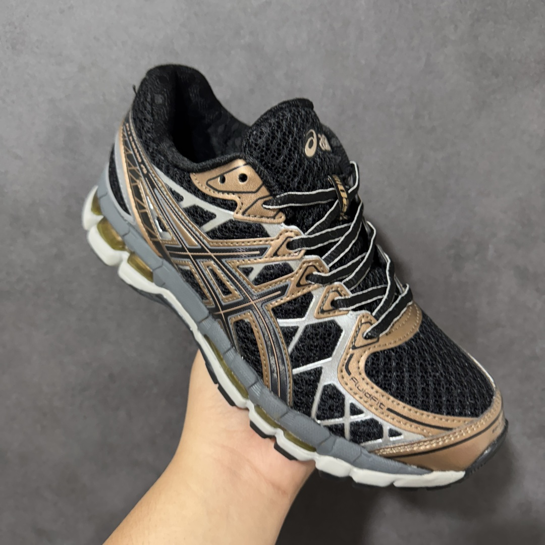 亚瑟士 ASICS GEL-KAYANO 20 复古休闲老爹鞋 鞋面网眼+翻毛皮拼接，复古Y2K风格，透气舒适，后跟内置