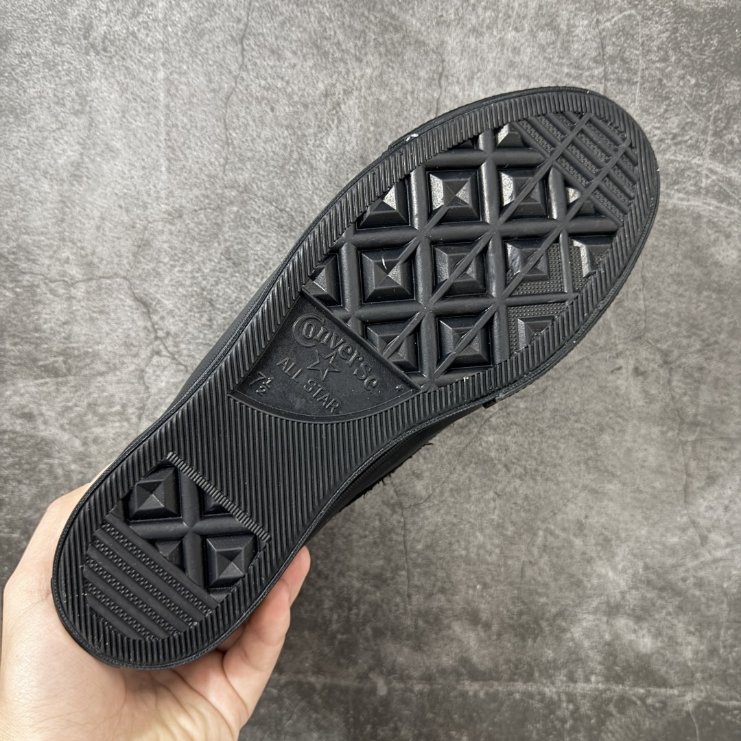 匡威OneStar星星鞋 翻毛皮黑色 Converse One Star Ox 帆布休闲板鞋 C 行业一线头部硫化大厂出