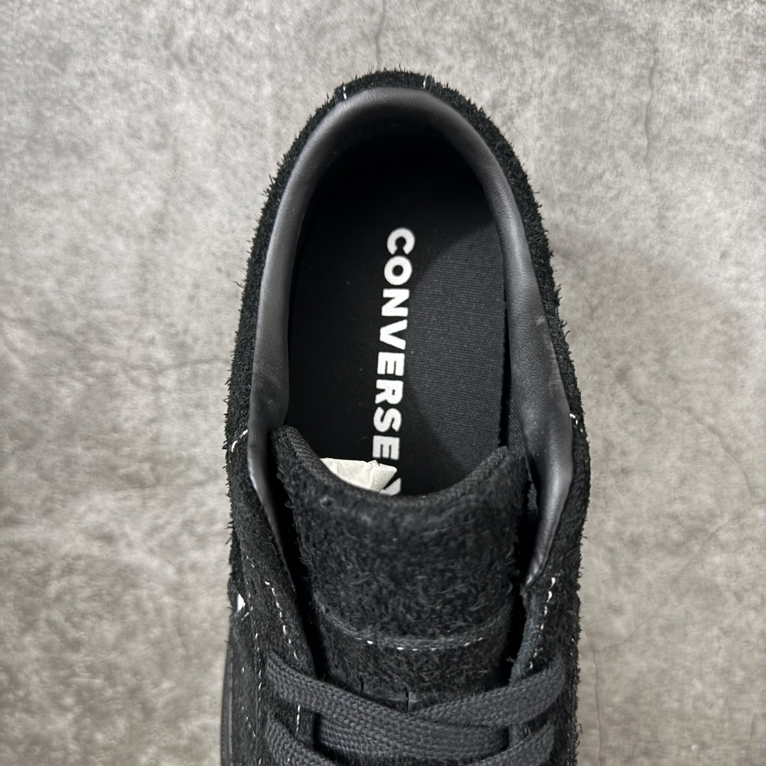 匡威OneStar星星鞋 翻毛皮黑色 Converse One Star Ox 帆布休闲板鞋 C 行业一线头部硫化大厂出