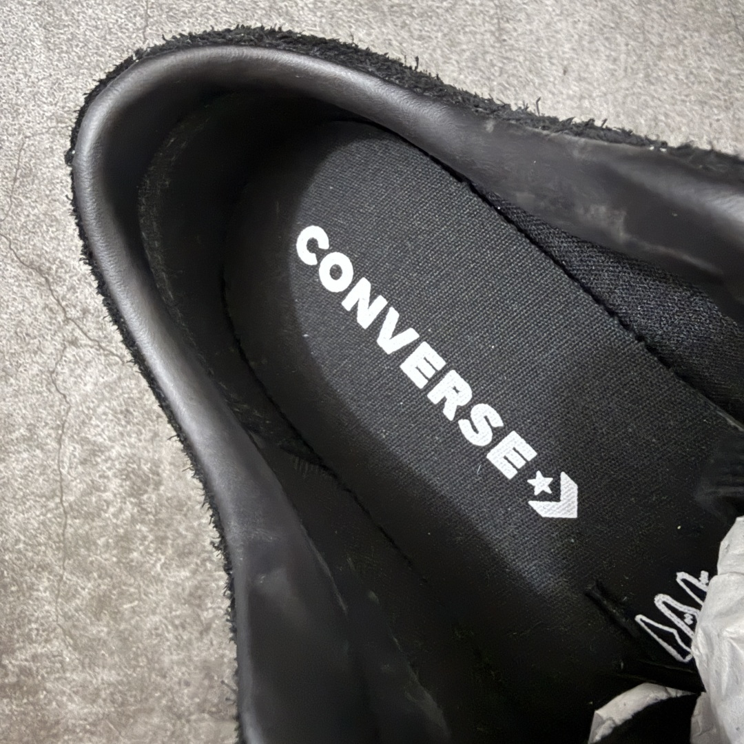 匡威OneStar星星鞋 翻毛皮黑色 Converse One Star Ox 帆布休闲板鞋 C 行业一线头部硫化大厂出