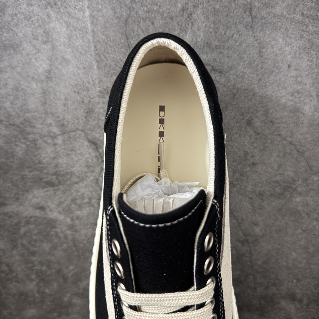 帆布匡威RO / Rick Owens DRKSHDW 瑞克·欧文斯 大匡威/低帮水洗牛仔帆布 低帮 西瓜头 东莞原厂进