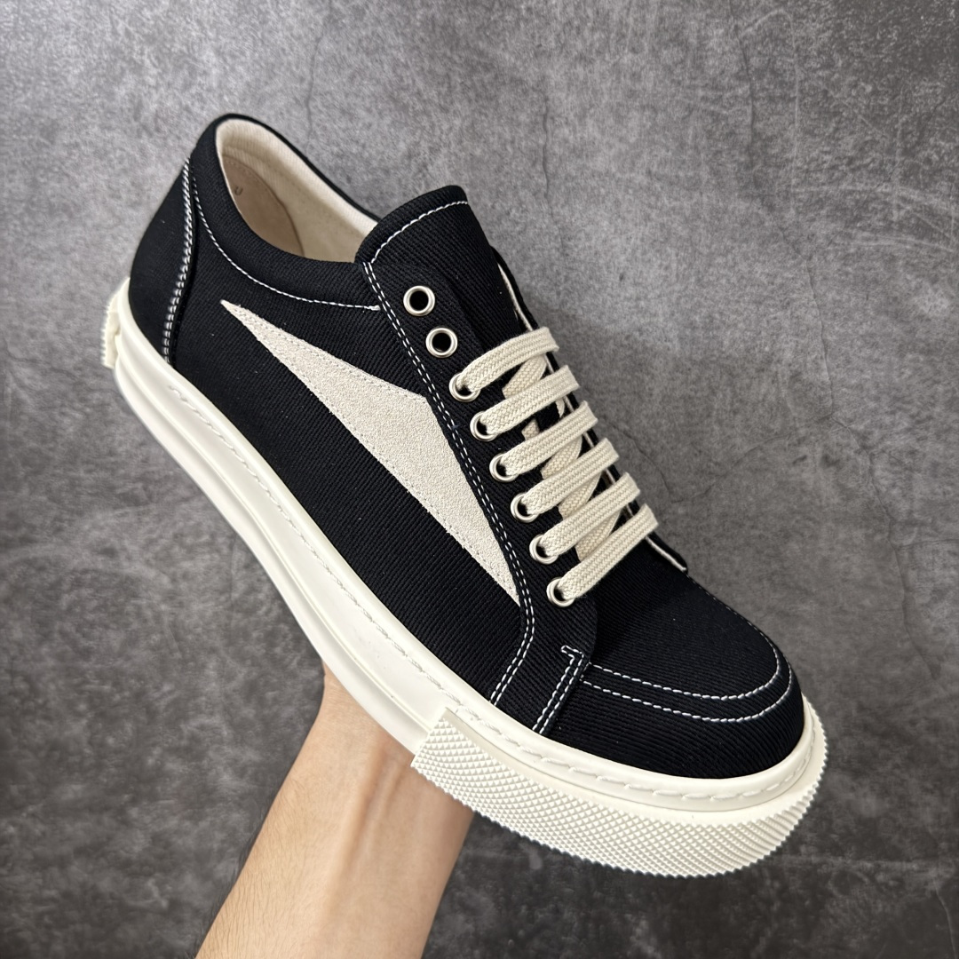 帆布匡威RO / Rick Owens DRKSHDW 瑞克·欧文斯 大匡威/低帮水洗牛仔帆布 低帮 西瓜头 东莞原厂进