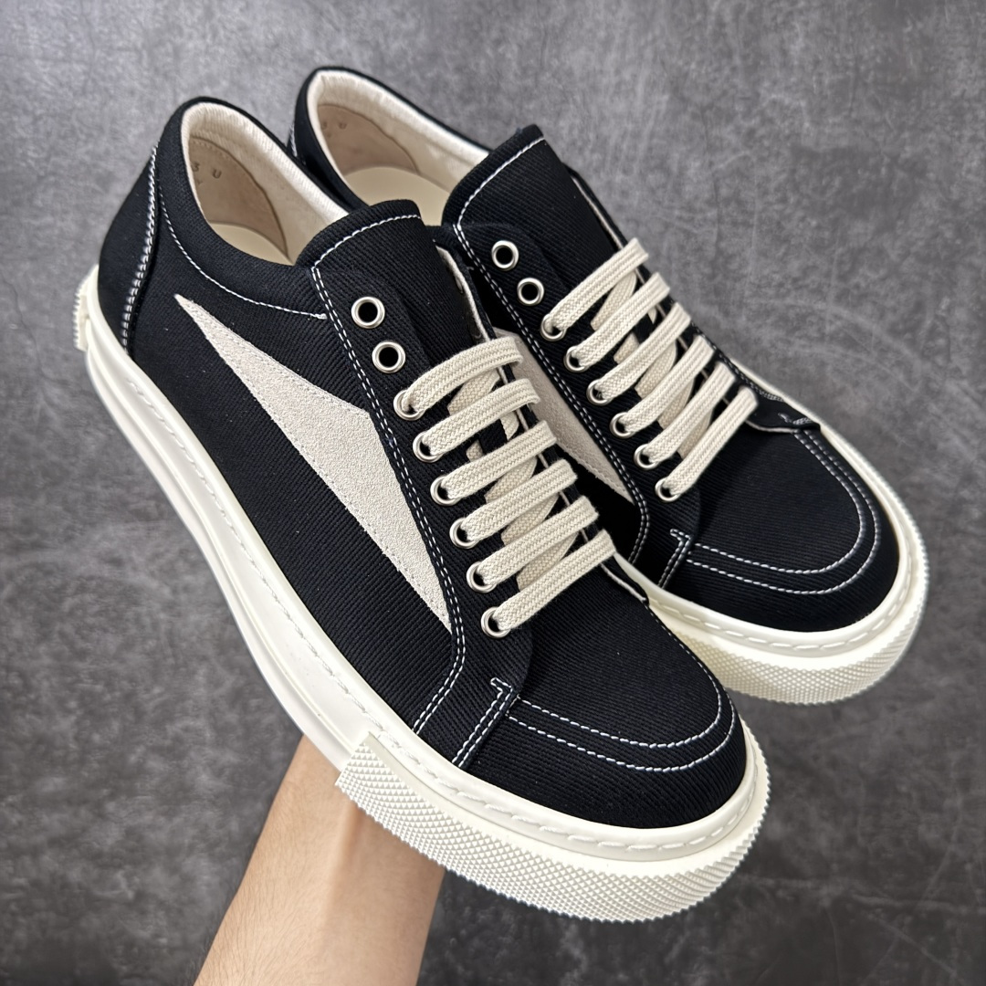 帆布匡威RO / Rick Owens DRKSHDW 瑞克·欧文斯 大匡威/低帮水洗牛仔帆布 低帮 西瓜头 东莞原厂进