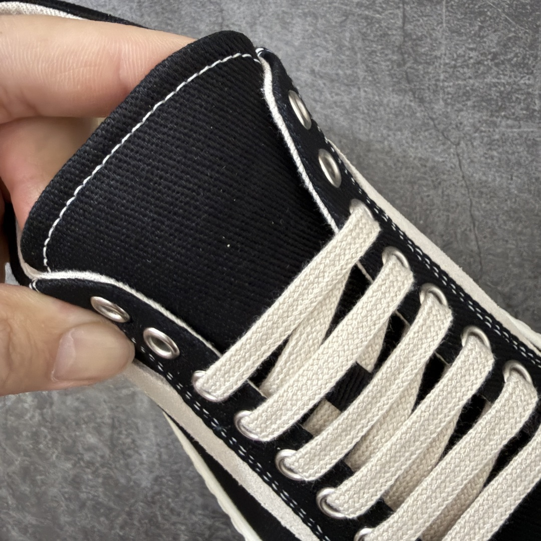 帆布匡威RO / Rick Owens DRKSHDW 瑞克·欧文斯 大匡威/低帮水洗牛仔帆布 低帮 西瓜头 东莞原厂进