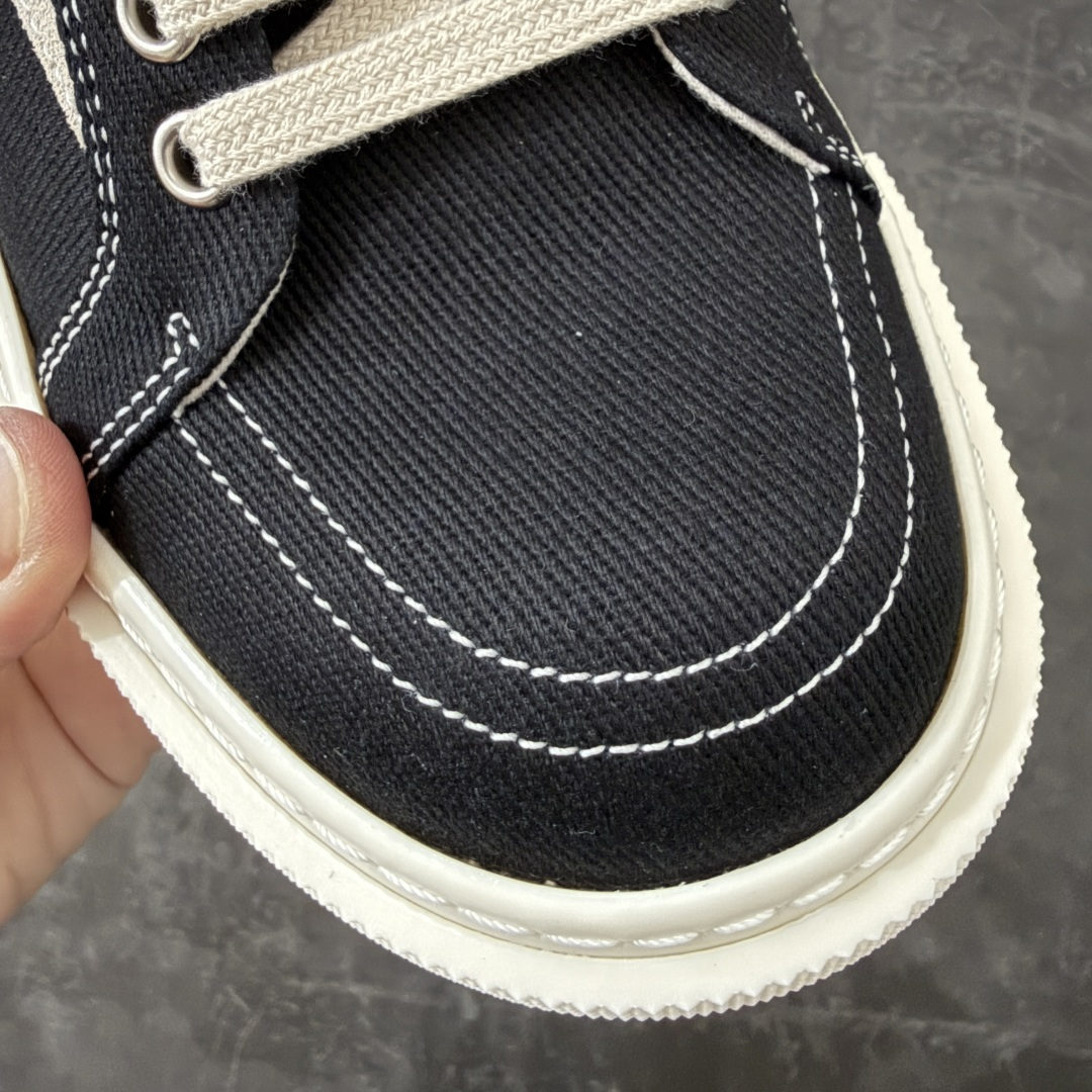 帆布匡威RO / Rick Owens DRKSHDW 瑞克·欧文斯 大匡威/低帮水洗牛仔帆布 低帮 西瓜头 东莞原厂进