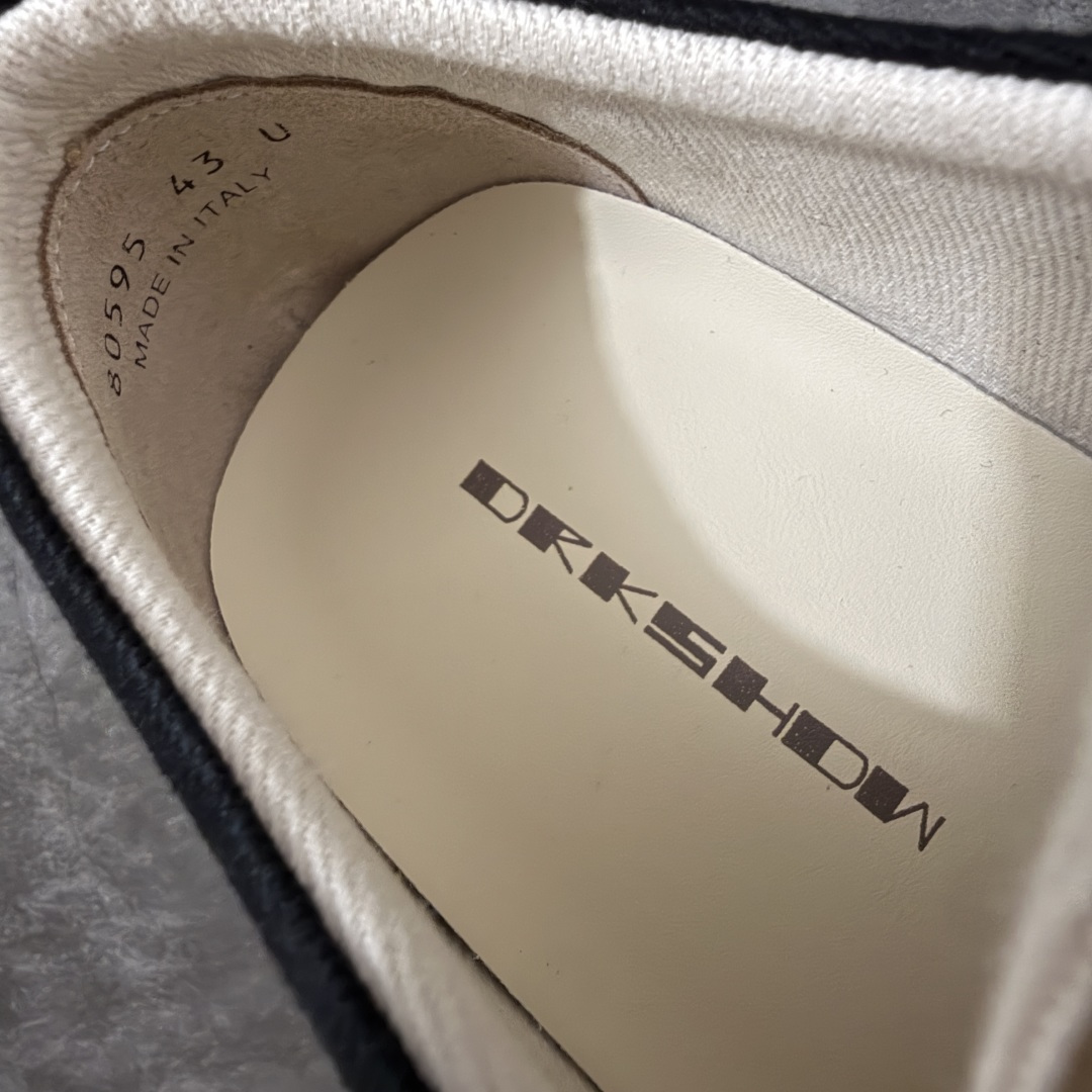 帆布匡威RO / Rick Owens DRKSHDW 瑞克·欧文斯 大匡威/低帮水洗牛仔帆布 低帮 西瓜头 东莞原厂进