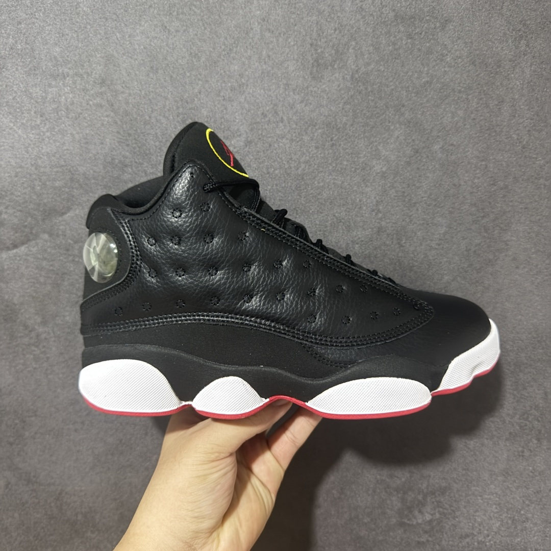 Jordan Air Jordan 13 "Playoffs" 潮流 中帮 复古篮球鞋 男女同款 黑色 季后赛 货号：-