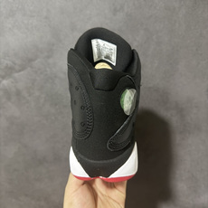 Jordan Air Jordan 13 "Playoffs" 潮流 中帮 复古篮球鞋 男女同款 黑色 季后赛 货号:- Jordan Air Jordan 13 "Playoffs" 潮流 中帮 复古篮球鞋 男女同款 黑色 季后赛 货号:-