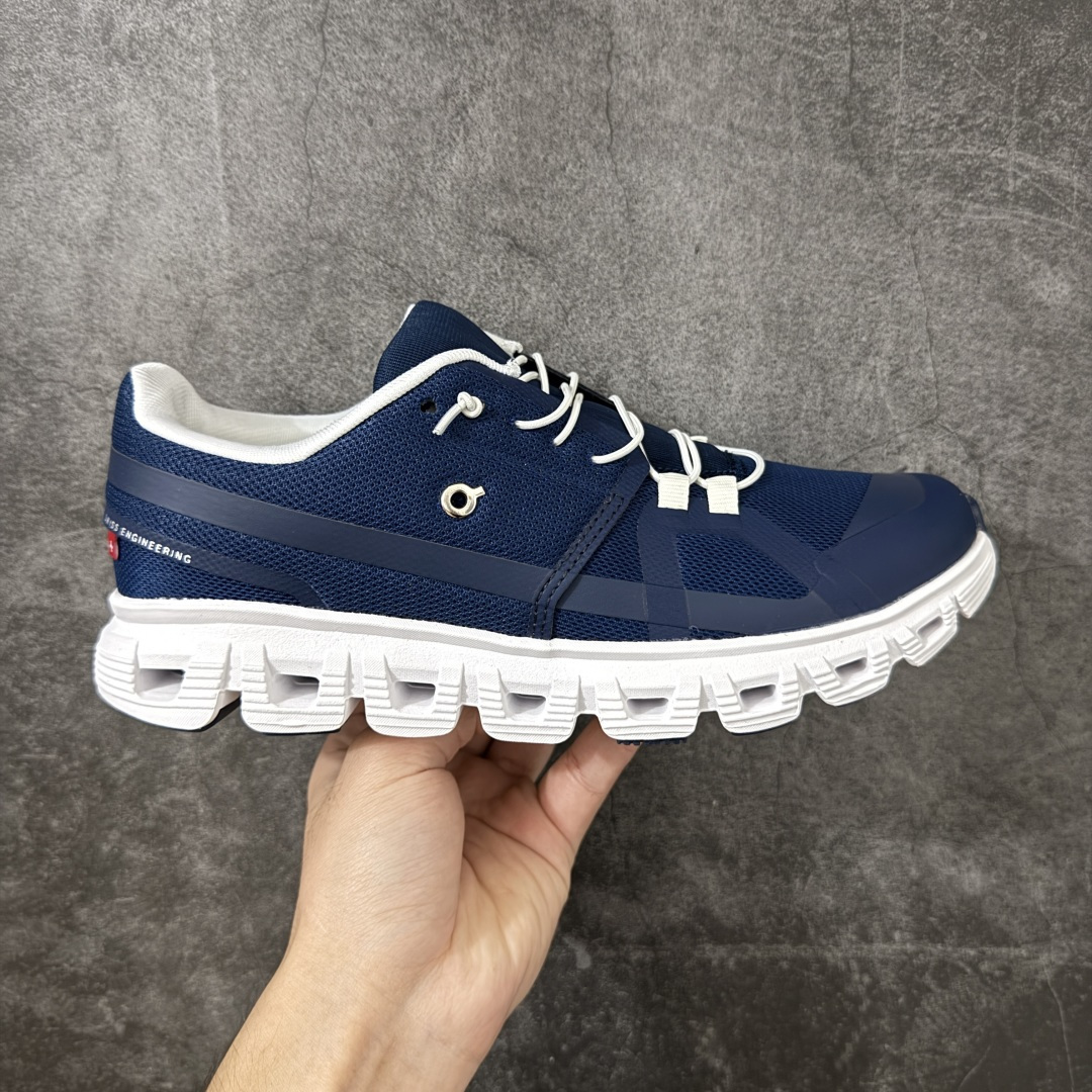 On昂跑 Cloud 6 柔软舒适 织物耐磨 低帮 休闲城市通勤跑步鞋 - 鞋面材质：采用100%再生聚酯打造的工程网眼