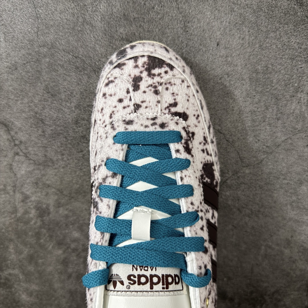 Adidas Original Jap-AN 阿迪达斯 低帮 米白黑 男女同款 经典百搭德训鞋 修长流畅的低帮鞋型，豹纹