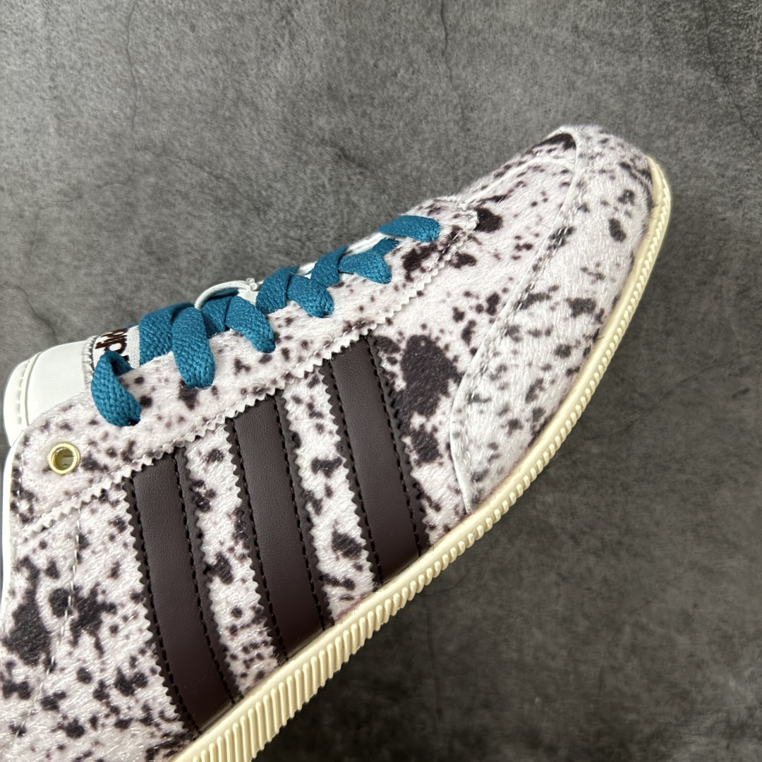 Adidas Original Jap-AN 阿迪达斯 低帮 米白黑 男女同款 经典百搭德训鞋 修长流畅的低帮鞋型，豹纹
