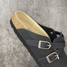 Birkenstock 勃肯/博肯软木软底 休闲鞋半拖拖鞋 黑色 品质升级版 市场最好品质 十年ZP代工厂老师傅工艺 纯 Birkenstock 勃肯/博肯软木软底 休闲鞋半拖拖鞋 黑色 品质升级版 市场最好品质 十年ZP代工厂老师傅工艺 纯