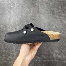 Birkenstock 勃肯/博肯软木软底 休闲鞋半拖拖鞋 黑色 品质升级版 市场最好品质 十年ZP代工厂老师傅工艺 纯 Birkenstock 勃肯/博肯软木软底 休闲鞋半拖拖鞋 黑色 品质升级版 市场最好品质 十年ZP代工厂老师傅工艺 纯
