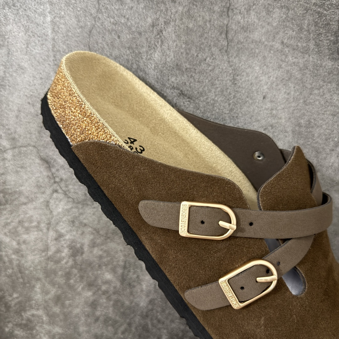Birkenstock 勃肯/博肯软木软底 休闲鞋半拖拖鞋 棕色 品质升级版 市场最好品质 十年ZP代工厂老师傅工艺 纯