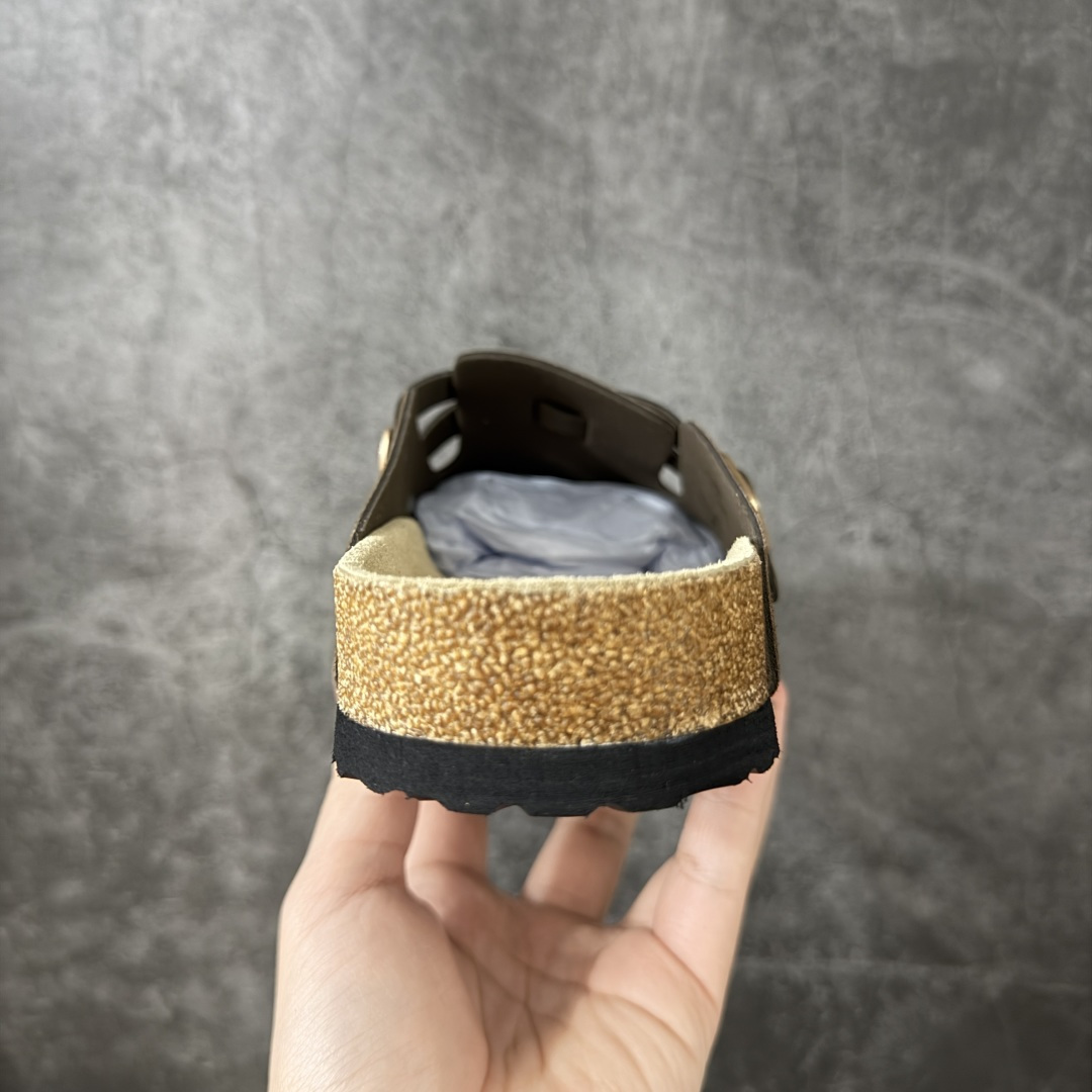 Birkenstock 勃肯/博肯软木软底 休闲鞋半拖拖鞋 棕色 品质升级版 市场最好品质 十年ZP代工厂老师傅工艺 纯