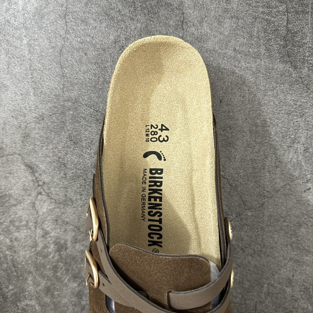 Birkenstock 勃肯/博肯软木软底 休闲鞋半拖拖鞋 棕色 品质升级版 市场最好品质 十年ZP代工厂老师傅工艺 纯