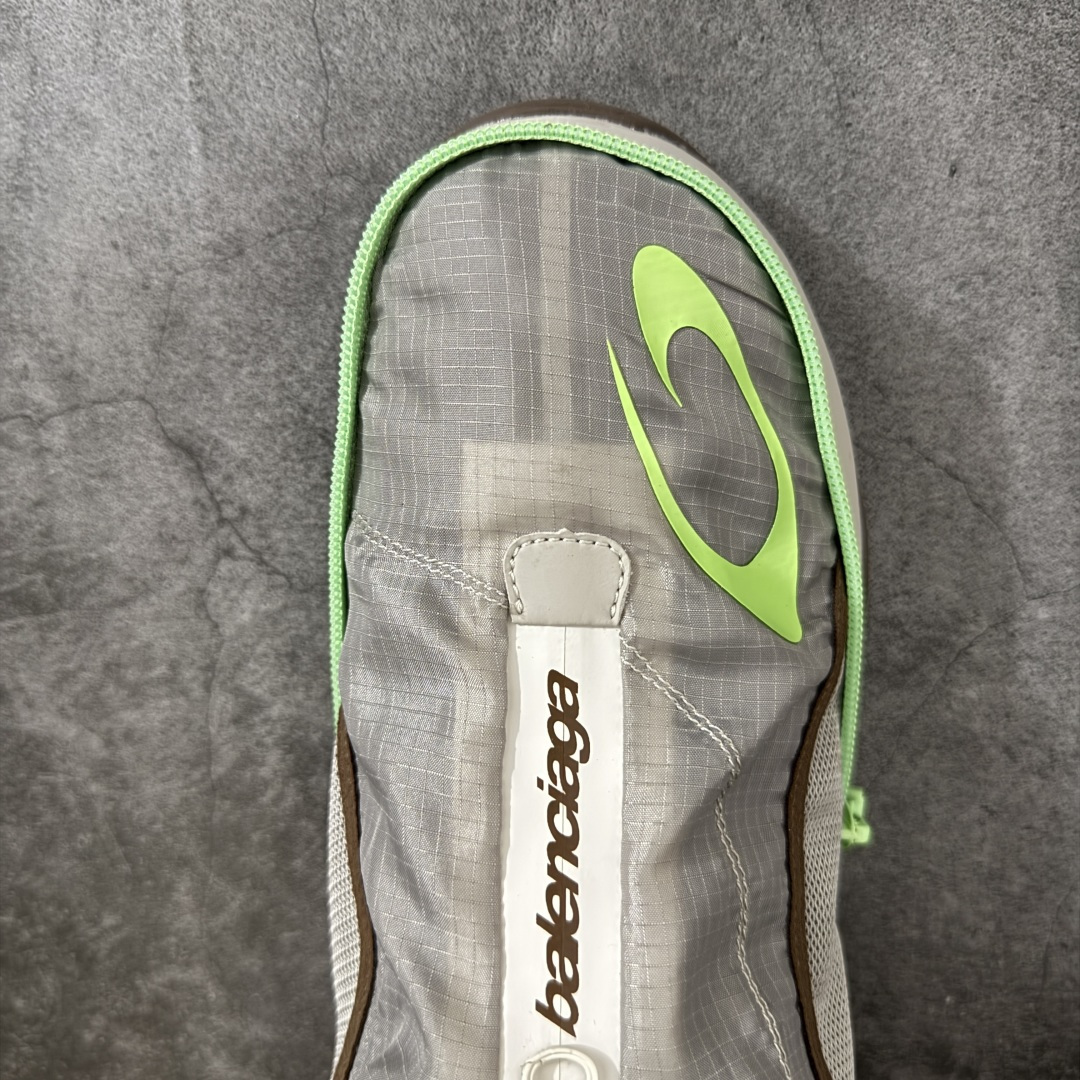 Balenciaga巴黎世家 Pocket Pocket 圆头抽绳 低帮 板鞋 男款口袋拉链折叠 米色拼荧光绿 2026