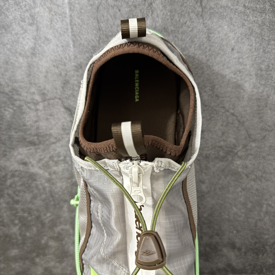 Balenciaga巴黎世家 Pocket Pocket 圆头抽绳 低帮 板鞋 男款口袋拉链折叠 米色拼荧光绿 2026