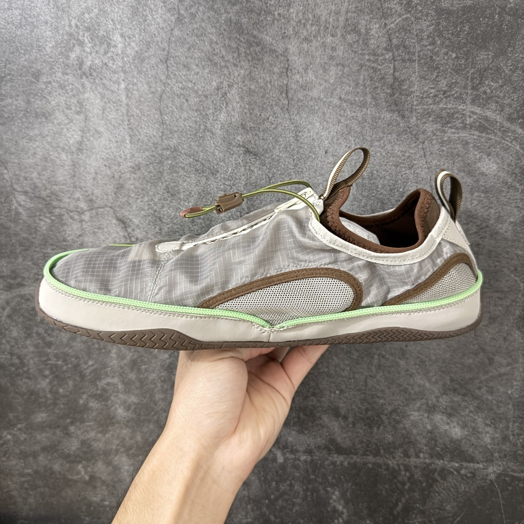 Balenciaga巴黎世家 Pocket Pocket 圆头抽绳 低帮 板鞋 男款口袋拉链折叠 米色拼荧光绿 2026
