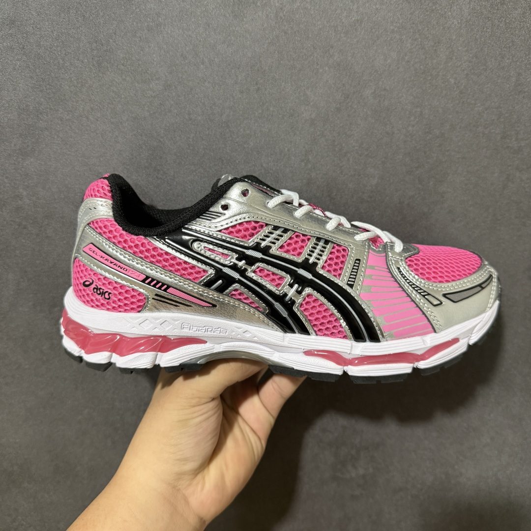 ASICS亚瑟士 GEL‑KAYANO 12.1 复古跑鞋 鞋面透气工程网布搭配合成革支撑框架，透气性良好，鞋身线条硬朗