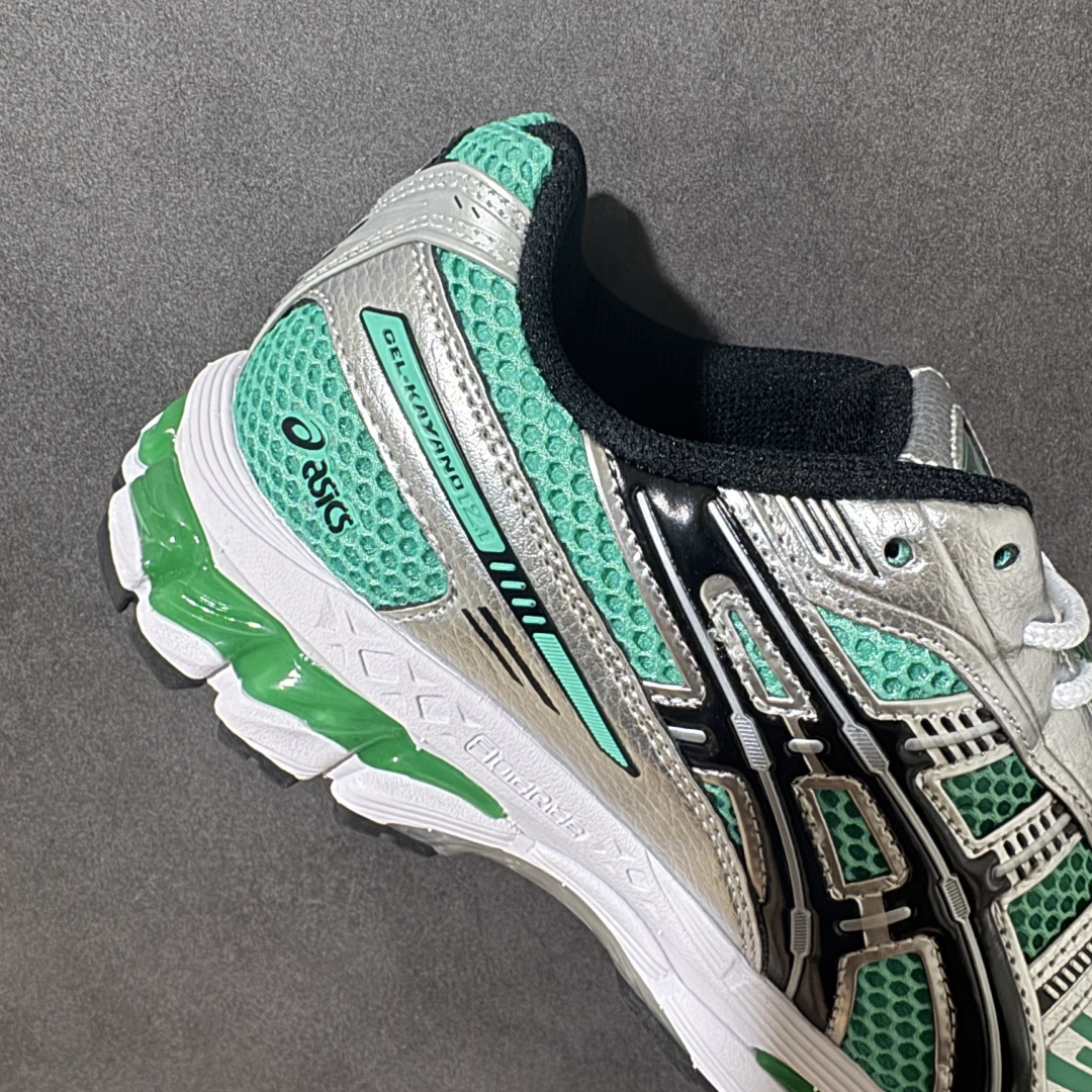 ASICS亚瑟士 GEL‑KAYANO 12.1 复古跑鞋 鞋面透气工程网布搭配合成革支撑框架，透气性良好，鞋身线条硬朗