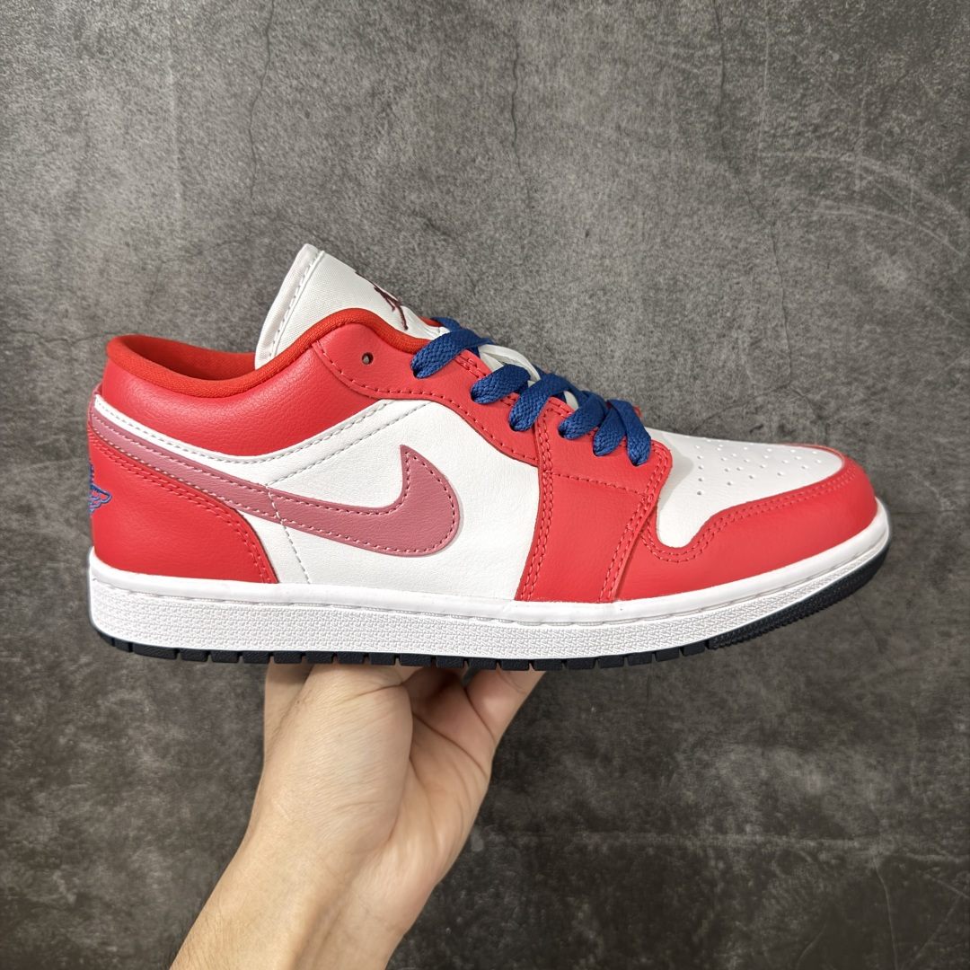 Air Jordan Low AJ1 乔1低帮红白蓝 文化休闲运动板鞋 DC0774-608 市面中低帮最具代表性版本没