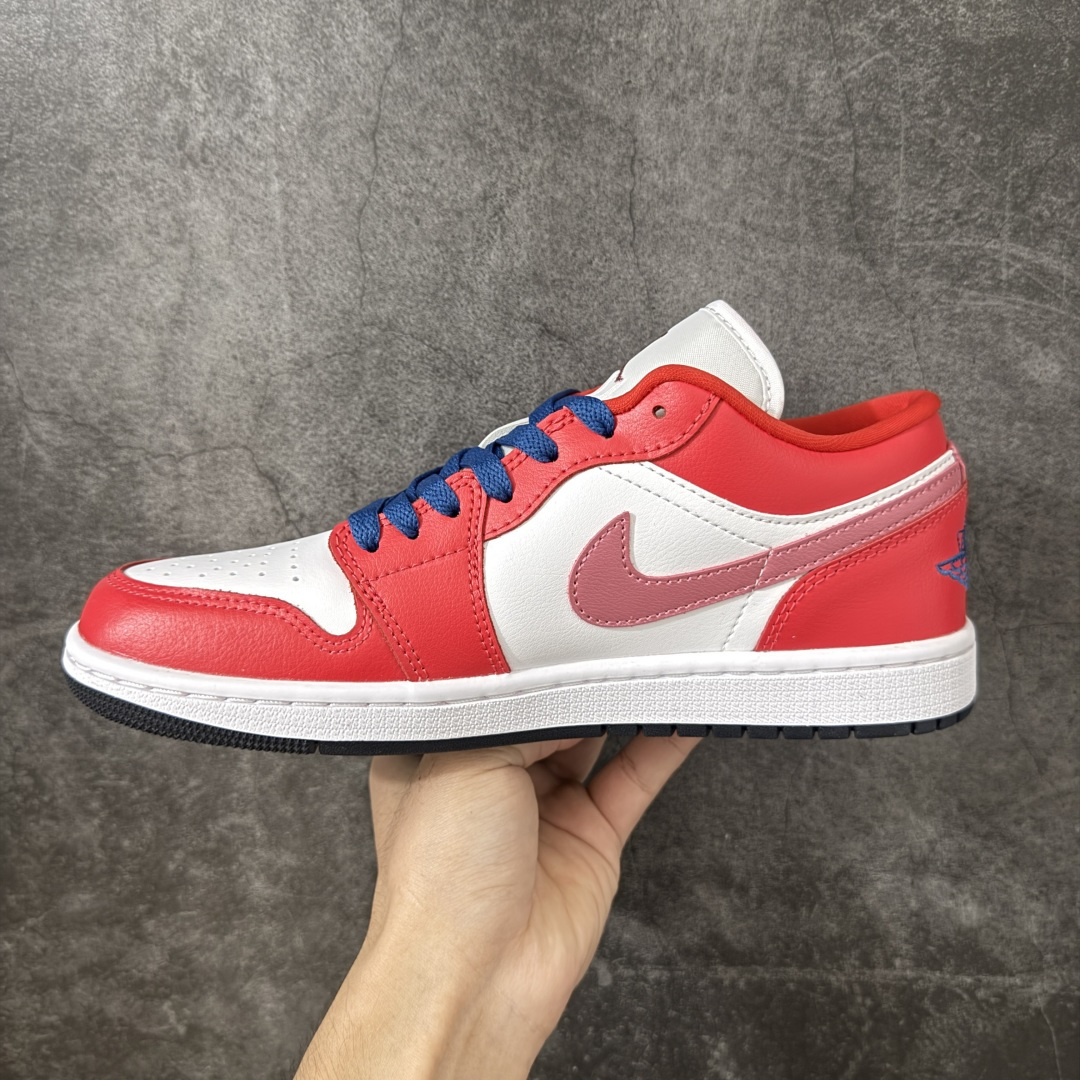 Air Jordan Low AJ1 乔1低帮红白蓝 文化休闲运动板鞋 DC0774-608 市面中低帮最具代表性版本没