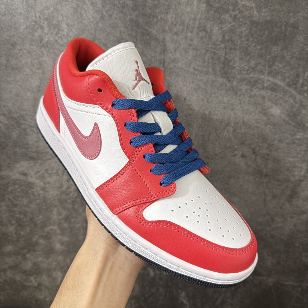 Air Jordan Low AJ1 乔1低帮红白蓝 文化休闲运动板鞋 DC0774-608 市面中低帮最具代表性版本没