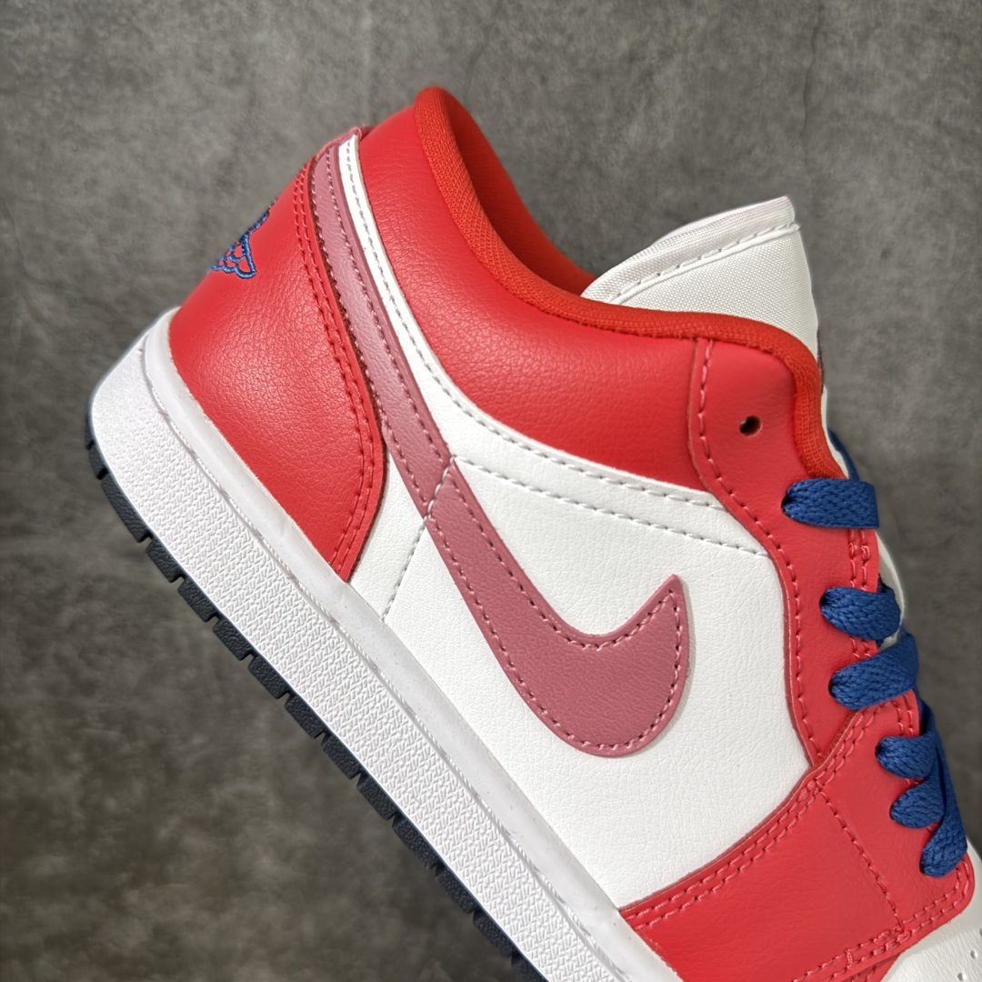 Air Jordan Low AJ1 乔1低帮红白蓝 文化休闲运动板鞋 DC0774-608 市面中低帮最具代表性版本没