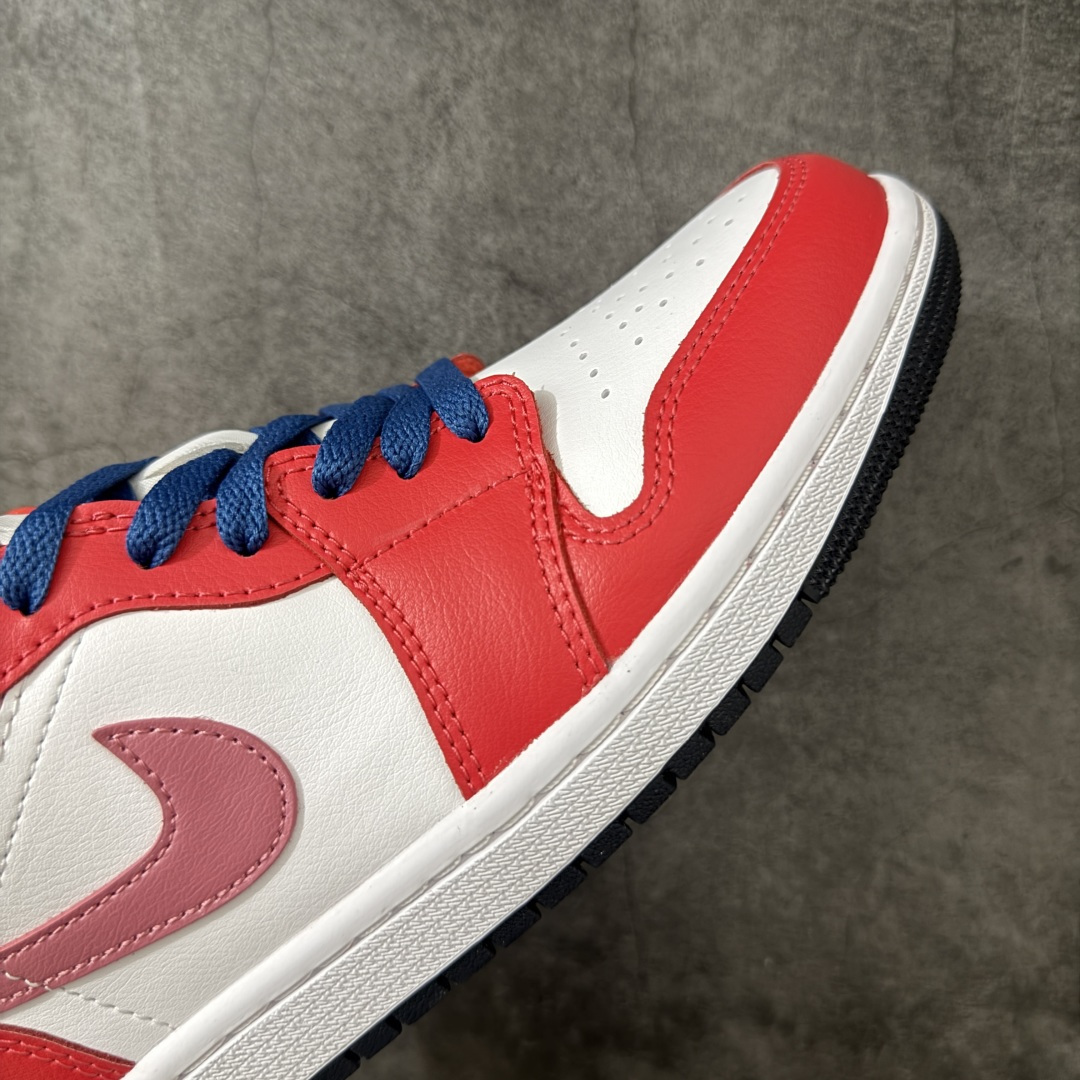 Air Jordan Low AJ1 乔1低帮红白蓝 文化休闲运动板鞋 DC0774-608 市面中低帮最具代表性版本没