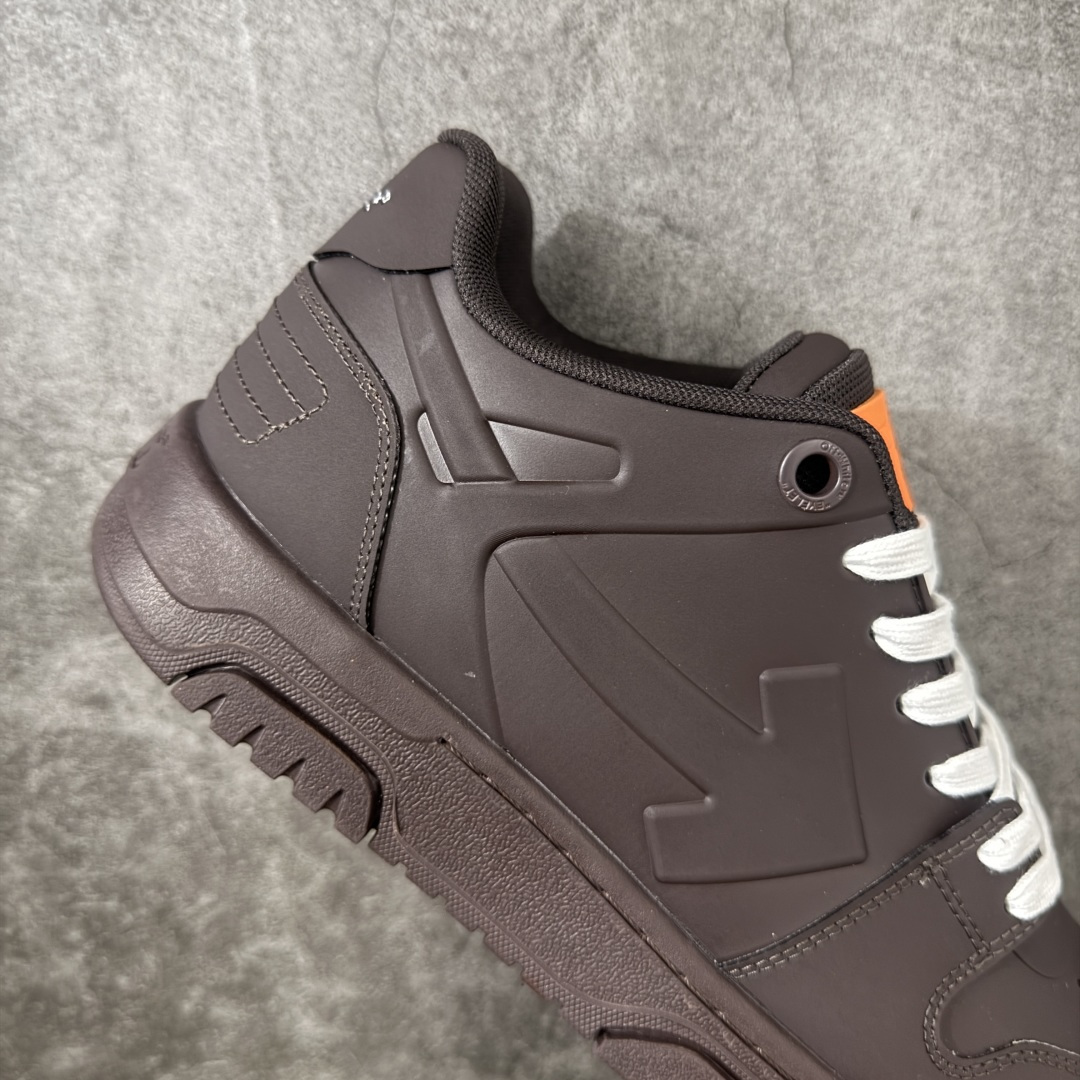 OFF-WHITE Out Of Office OW低帮时尚板鞋 黑橙 杨幂同款 由经典配色打造 箭头符号、ZipTie
