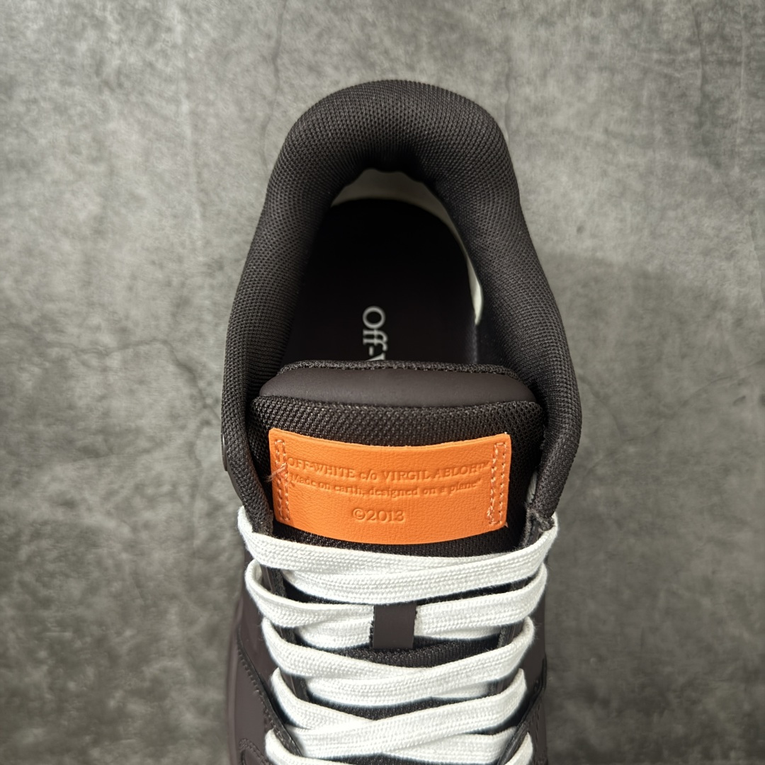 OFF-WHITE Out Of Office OW低帮时尚板鞋 黑橙 杨幂同款 由经典配色打造 箭头符号、ZipTie