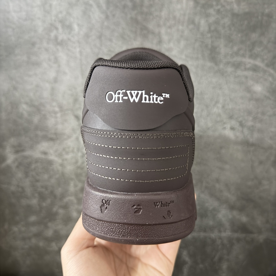 OFF-WHITE Out Of Office OW低帮时尚板鞋 黑橙 杨幂同款 由经典配色打造 箭头符号、ZipTie