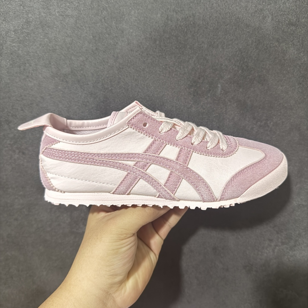 Onitsuka Tiger Mexico 66 鬼冢虎 全粉 复古休闲板鞋 男女同款 货号：1183C769‑700 
