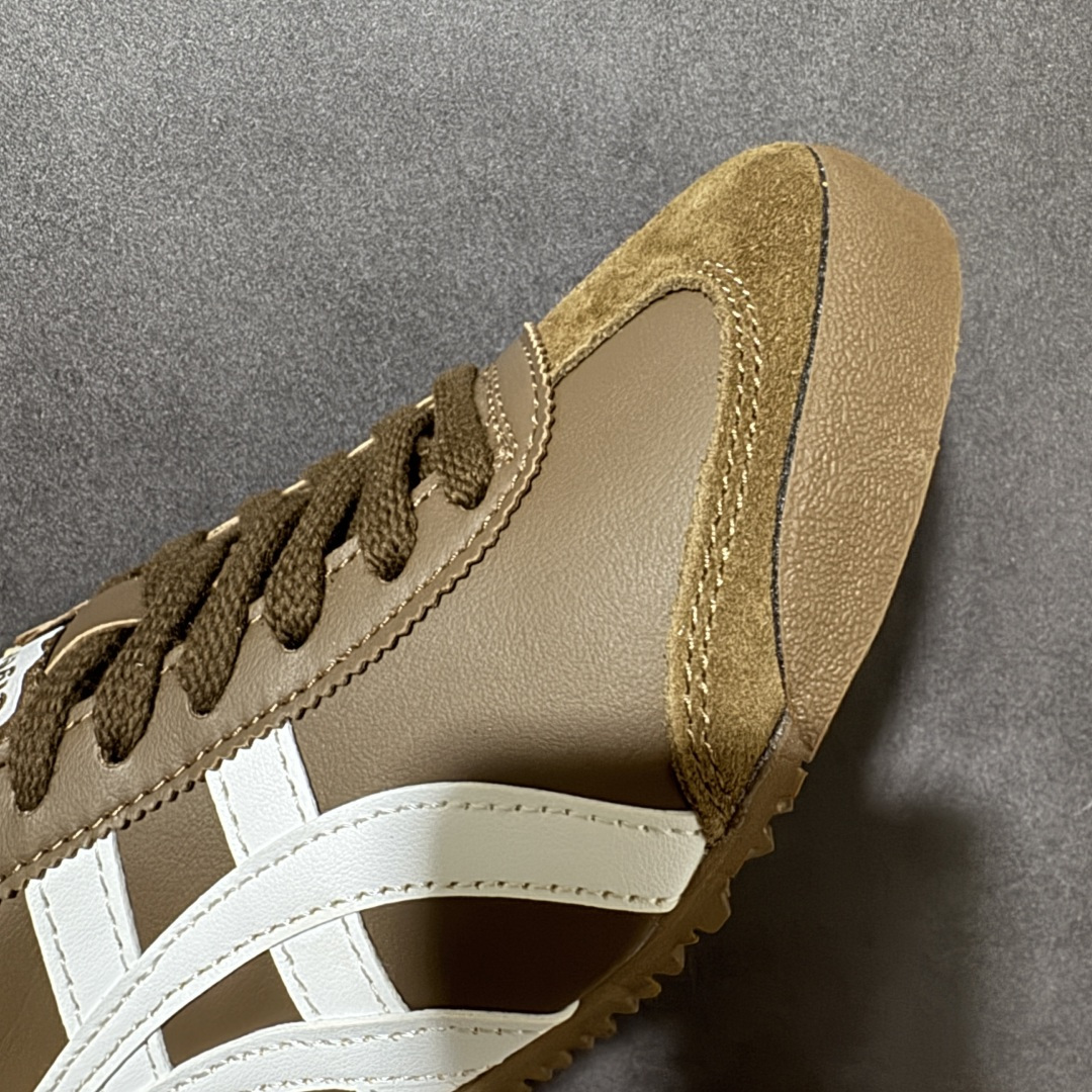 Onitsuka Tiger Mexico 66 鬼冢虎 棕白 复古休闲板鞋 男女同款 经典虎爪标识,轻薄鞋身,上脚百搭 Onitsuka Tiger Mexico 66 鬼冢虎 棕白 复古休闲板鞋 男女同款 经典虎爪标识,轻薄鞋身,上脚百搭