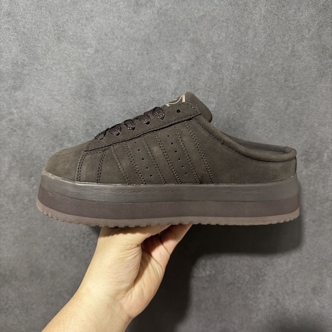 Adidas CAMPUS 00s WTR LO W 阿迪系列面包风经典复古低帮百搭休闲半拖 货号：JR3238加绒 尺