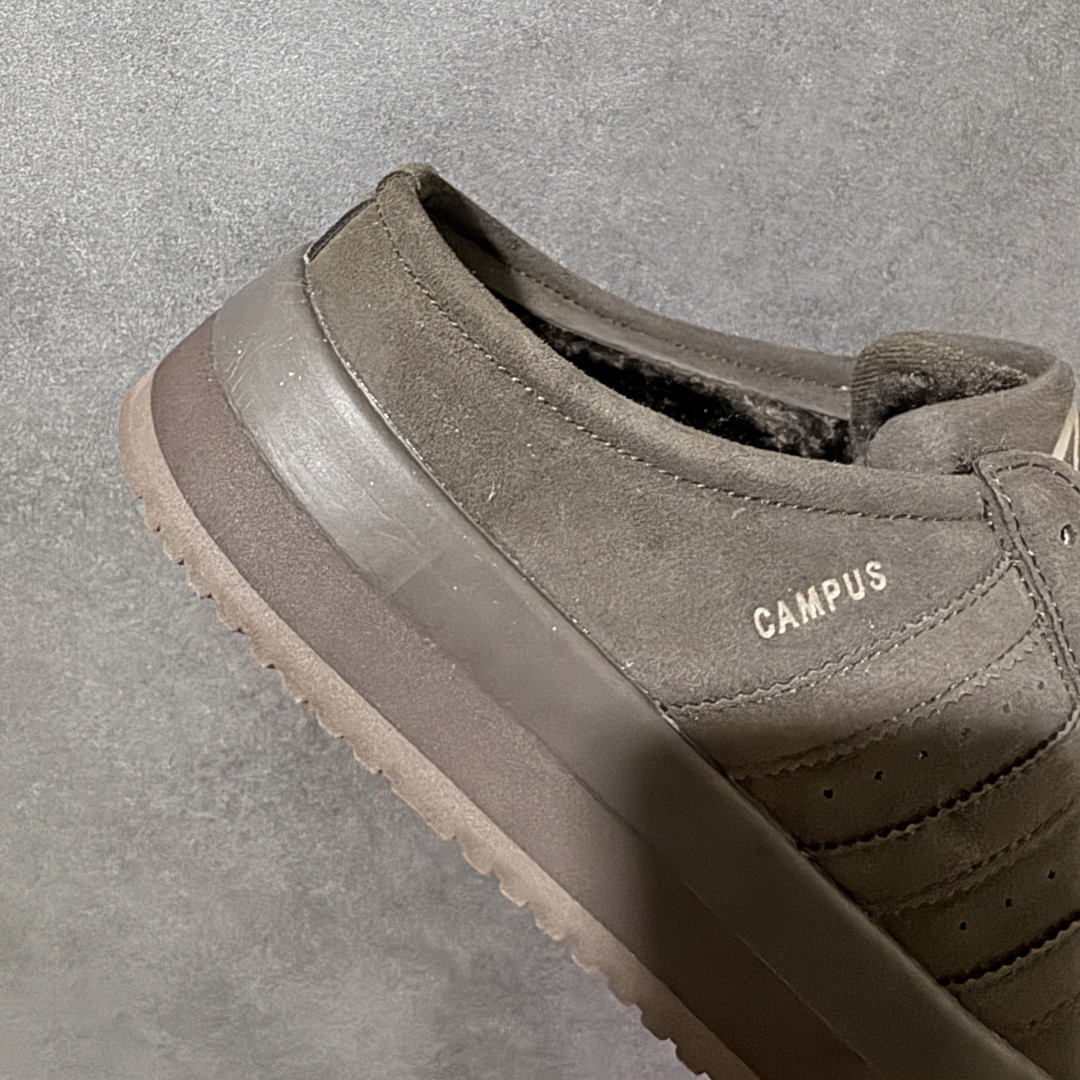 Adidas CAMPUS 00s WTR LO W 阿迪系列面包风经典复古低帮百搭休闲半拖 货号：JR3238加绒 尺