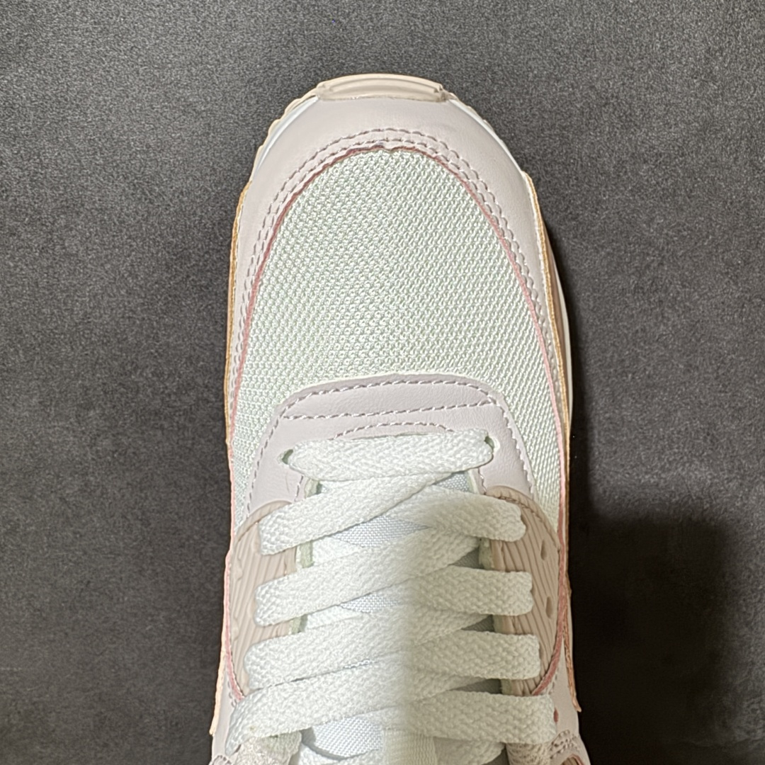 Nike Air Max 90 蓝白 男女同款 经典复古气垫跑鞋，网面拼接鞋面，后跟可视气垫，脚感舒适，日常穿搭百搭 货