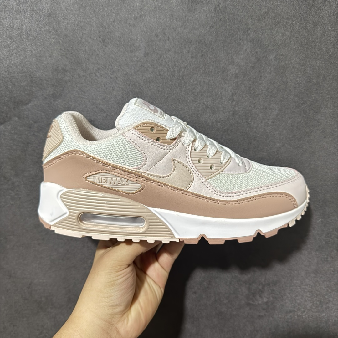 Nike Air Max 90 蓝白 男女同款 经典复古气垫跑鞋，网面拼接鞋面，后跟可视气垫，脚感舒适，日常穿搭百搭 货