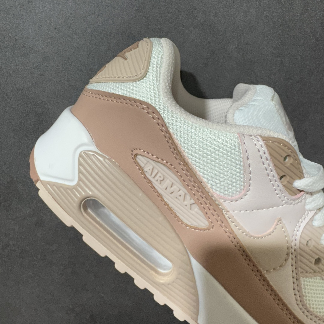 Nike Air Max 90 蓝白 男女同款 经典复古气垫跑鞋，网面拼接鞋面，后跟可视气垫，脚感舒适，日常穿搭百搭 货