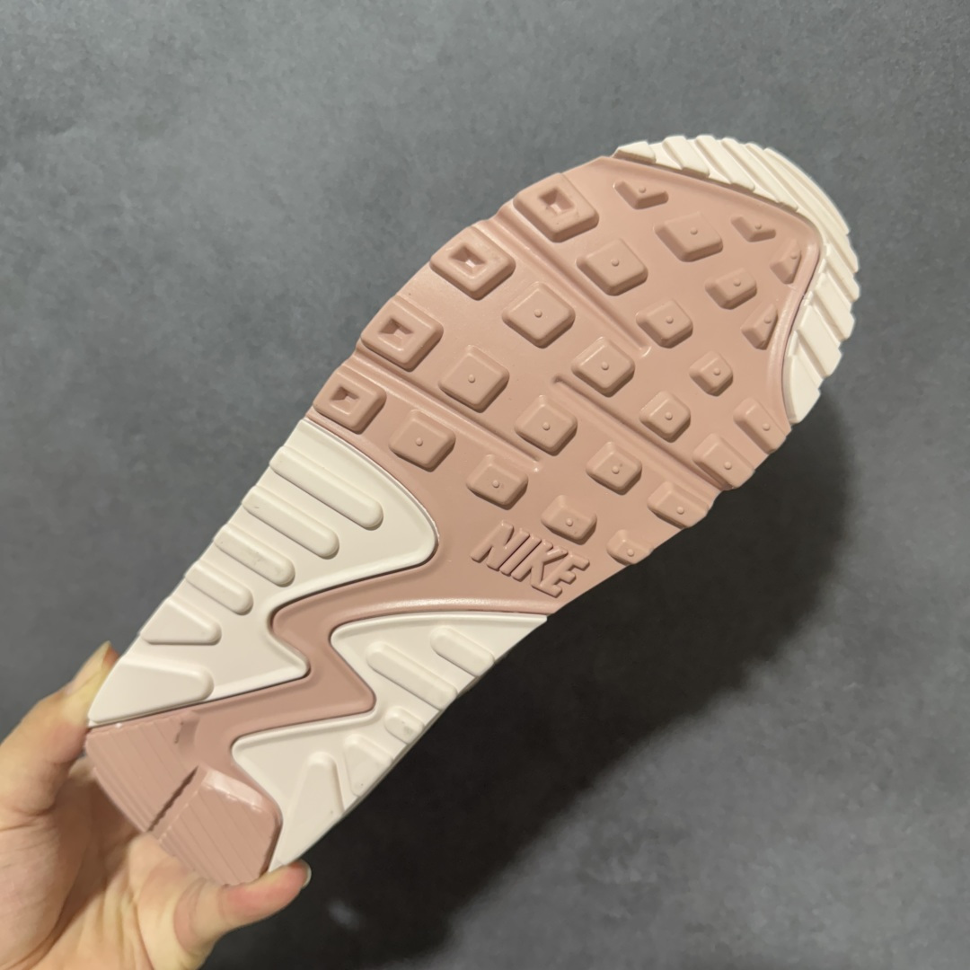 Nike Air Max 90 蓝白 男女同款 经典复古气垫跑鞋，网面拼接鞋面，后跟可视气垫，脚感舒适，日常穿搭百搭 货
