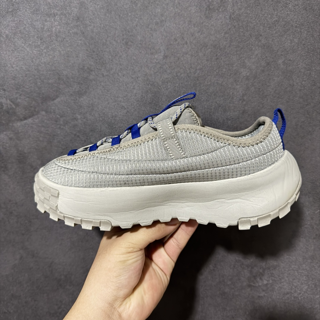 The North Face Never Stop Lace 灰白蓝色 户外休闲鞋 透气织物鞋面，结构稳固 中底具备良好