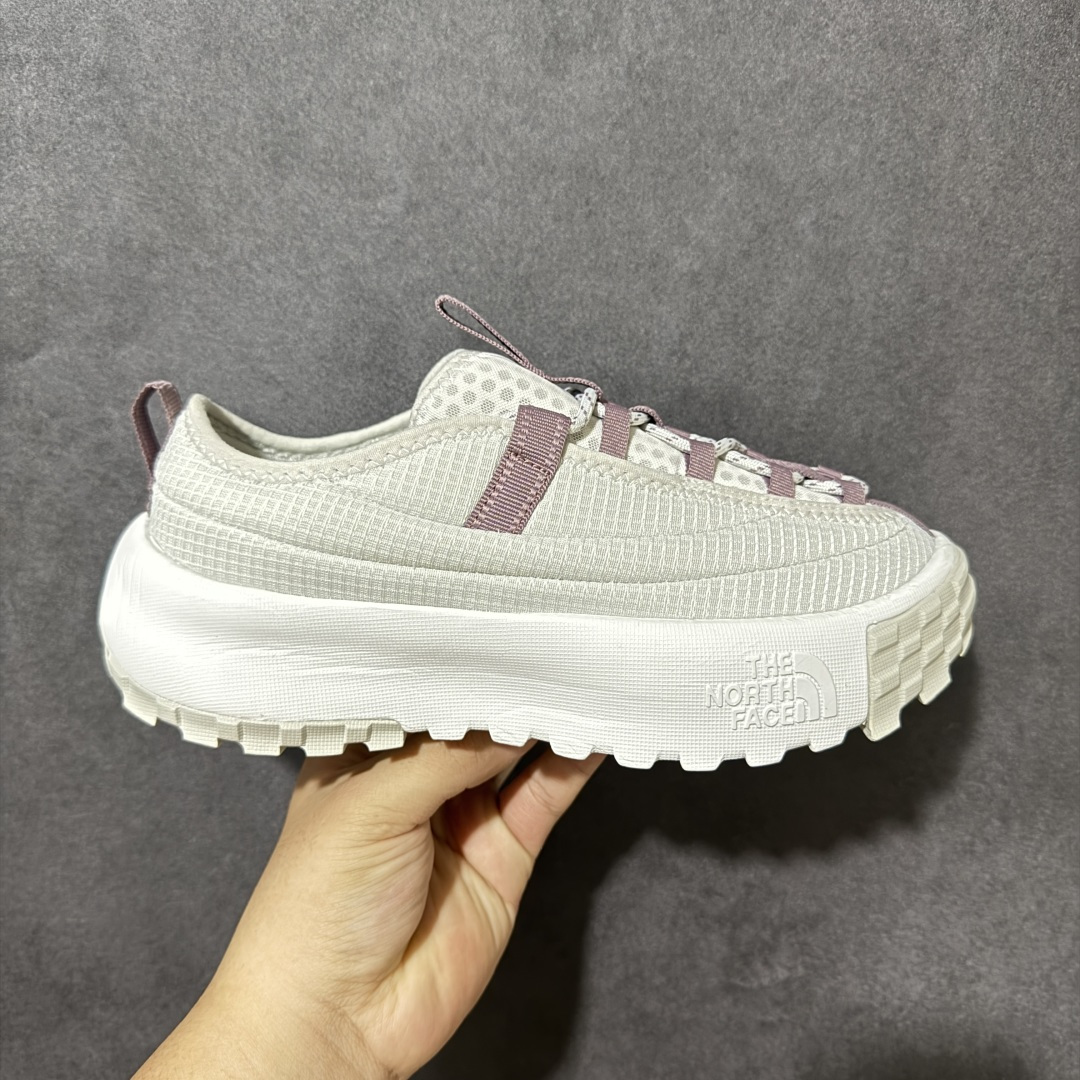 The North Face Never Stop Lace 灰白紫色 户外休闲鞋 透气织物鞋面，结构稳固 中底具备良好
