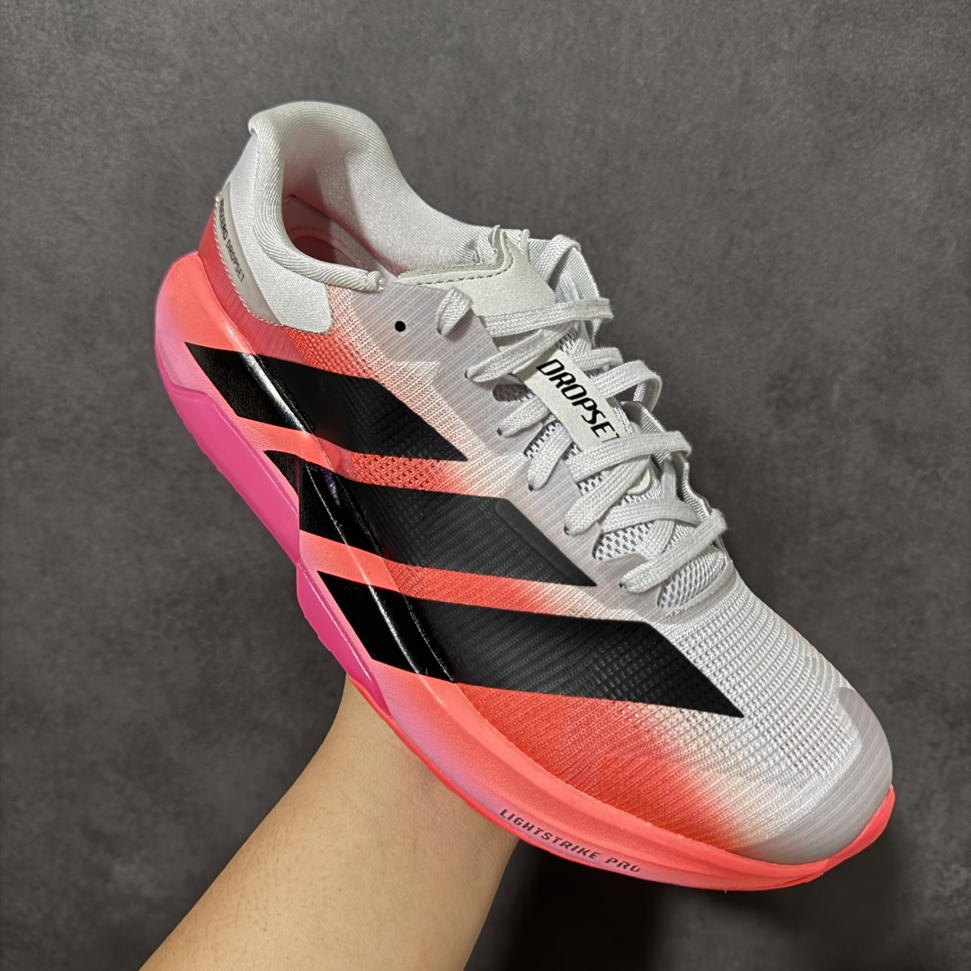 Adidas Adizero Dropset Pro Traine 深灰浅灰橙 专业训练鞋 稳固支撑鞋面 适合力量训练 