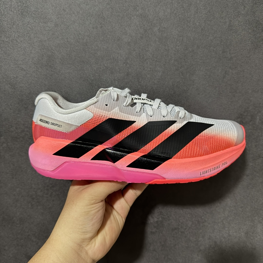 Adidas Adizero Dropset Pro Traine 深灰浅灰橙 专业训练鞋 稳固支撑鞋面 适合力量训练 