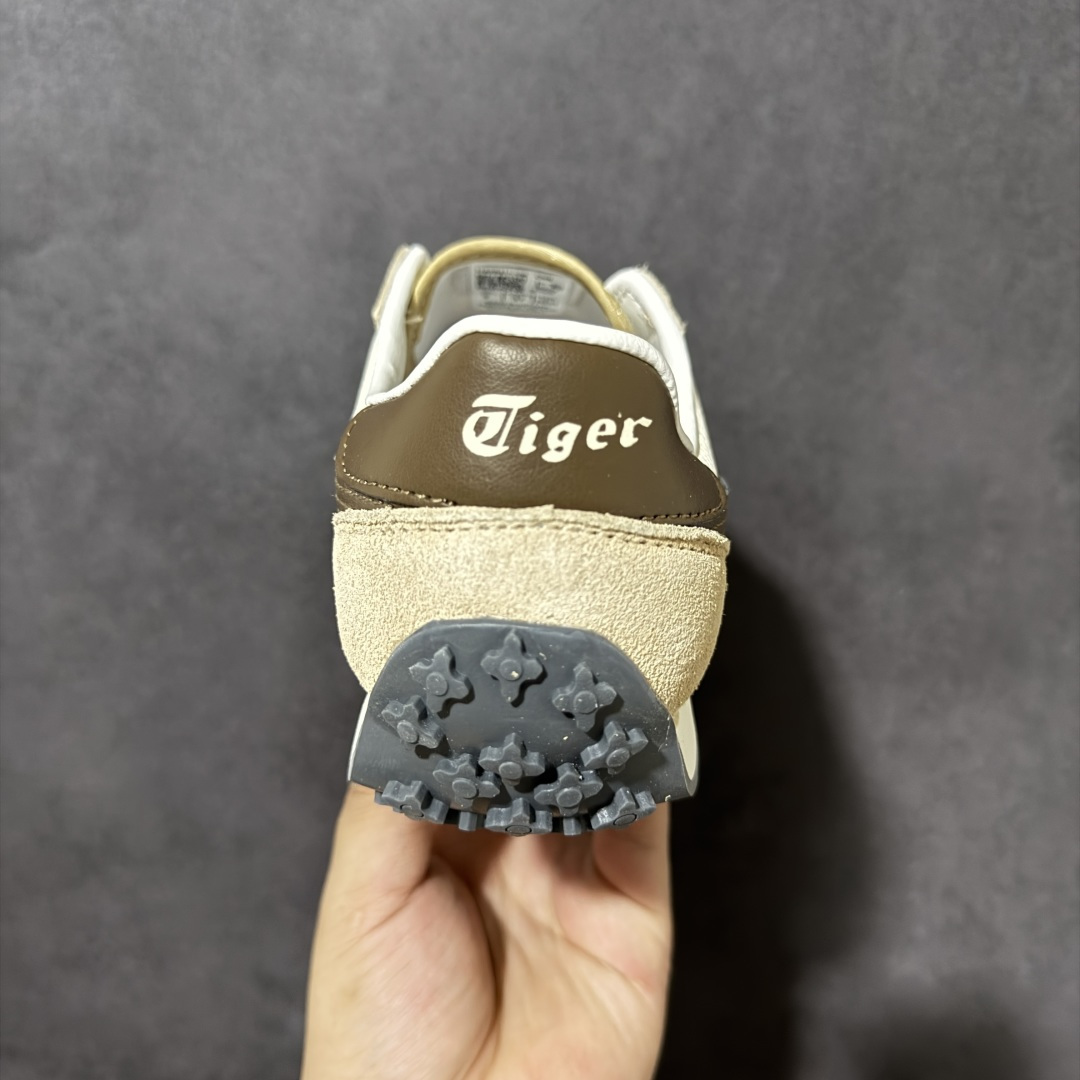 Onitsuka Tiger Edr 78 米白黏土棕 复古休闲跑鞋 网布拼接鞋面 轻盈舒适 货号：1183B411-1