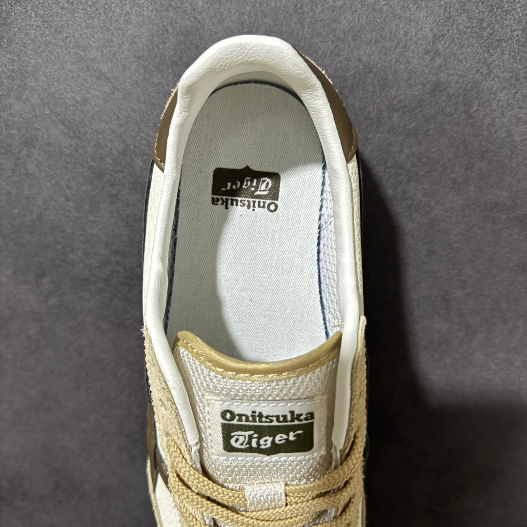 Onitsuka Tiger Edr 78 米白黏土棕 复古休闲跑鞋 网布拼接鞋面 轻盈舒适 货号：1183B411-1