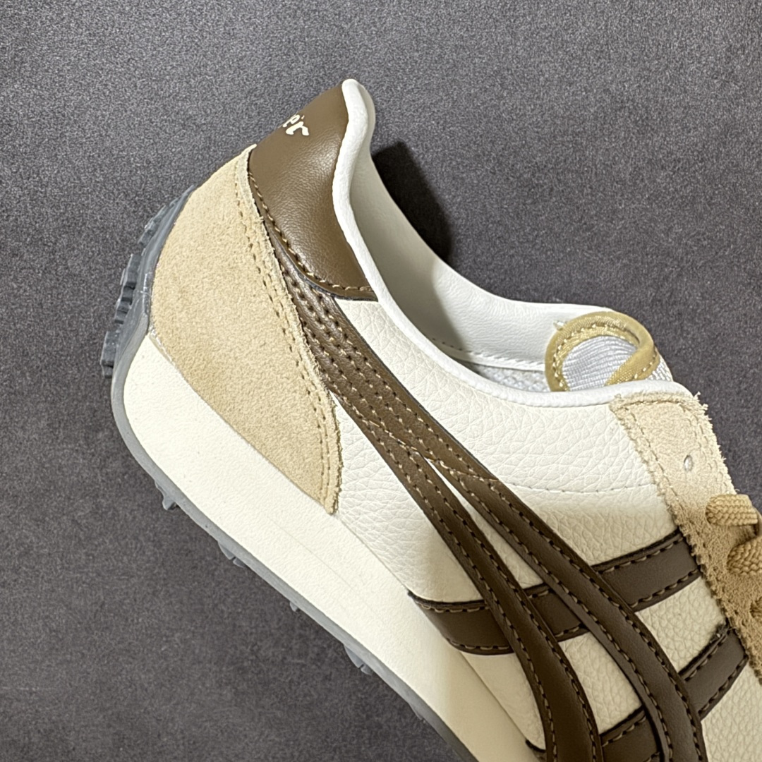Onitsuka Tiger Edr 78 米白黏土棕 复古休闲跑鞋 网布拼接鞋面 轻盈舒适 货号：1183B411-1