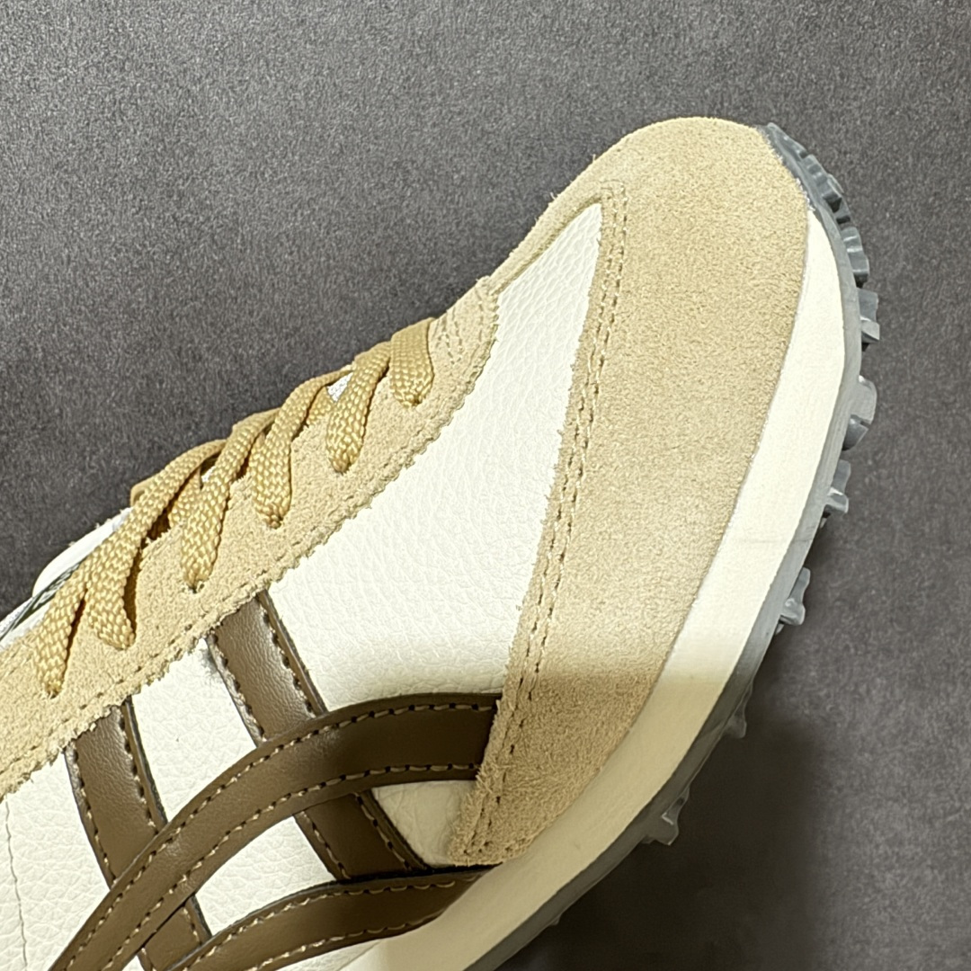 Onitsuka Tiger Edr 78 米白黏土棕 复古休闲跑鞋 网布拼接鞋面 轻盈舒适 货号：1183B411-1