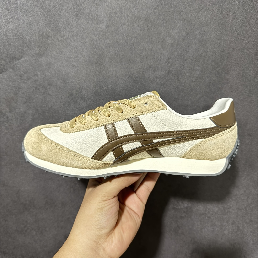 Onitsuka Tiger Edr 78 米白黏土棕 复古休闲跑鞋 网布拼接鞋面 轻盈舒适 货号：1183B411-1